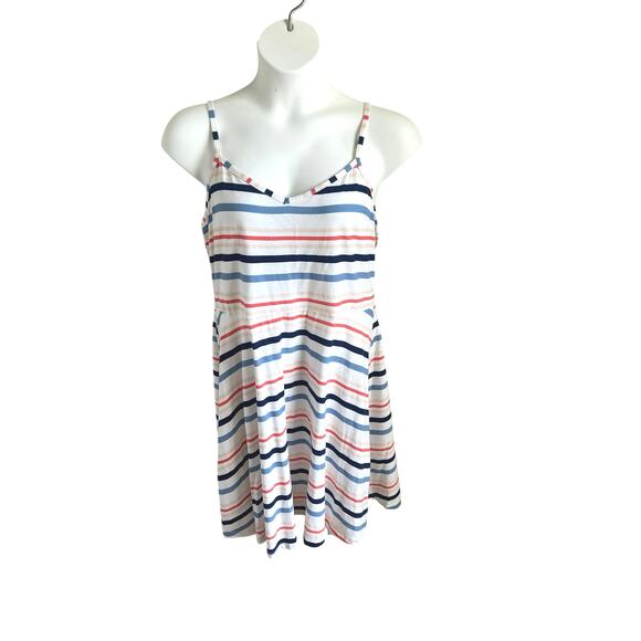 Faded Glory Striped Sundress XXL Americana Patriotic Vacation Resort Beachy‎ - Picture 1 of 4